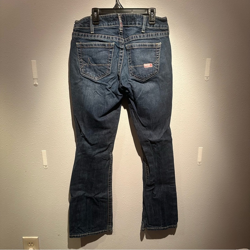 Ariat FR Dark Blue Boot Cut Jeans - Picture 2 of 6